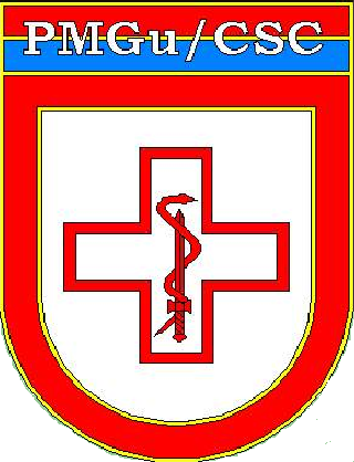 logotipo do posto médico da guarnição de Cascavel